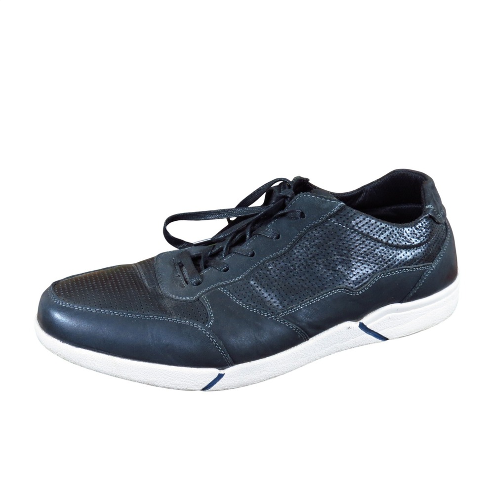 Propet Landon Men Oxford Sneaker Size 15 X 3E Extra Wide Walking Black Leather